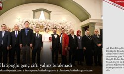 Hatipoğlu genç çifti yalnız bırakmadı