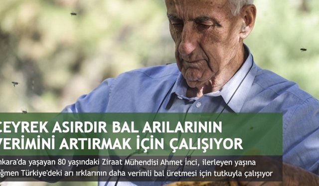 Çeyrek asırdır bal arılarının verimini artırmak için çalışıyor