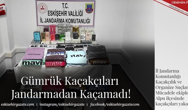 Gümrük Kaçakçıları  Jandarmadan Kaçamadı!