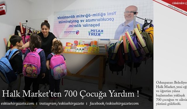 Halk Market'ten 700 Çocuğa Yardım !