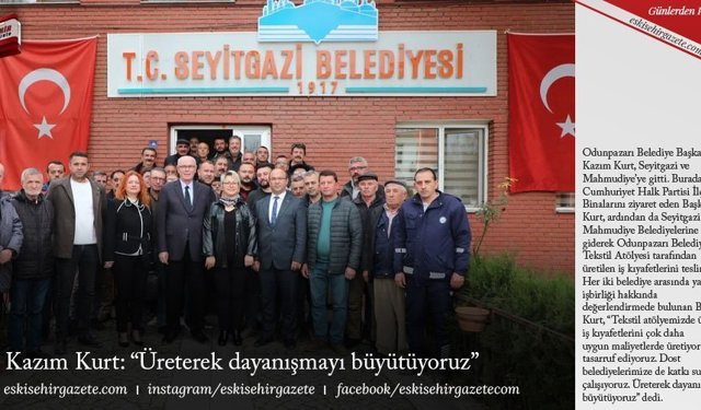 Kazım Kurt: “Üreterek dayanışmayı büyütüyoruz”