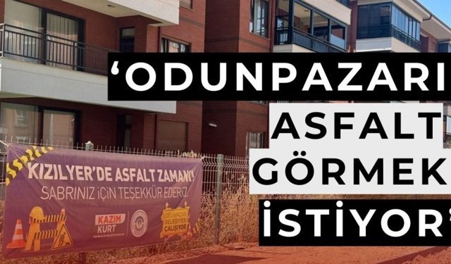 'Odunpazarı afiş değil, asfalt görmek istiyor'