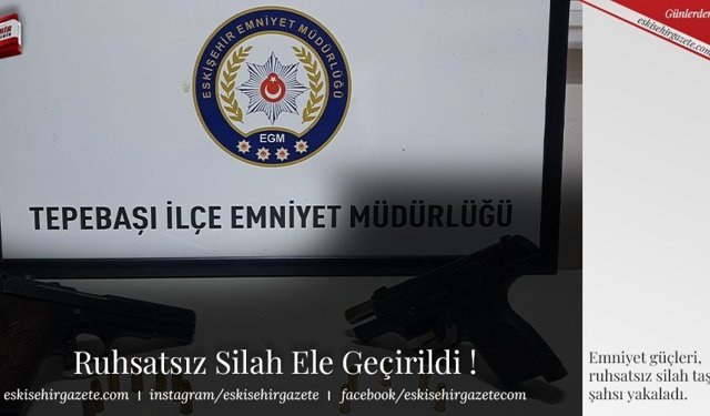 Ruhsatsız Silah Ele Geçirildi !