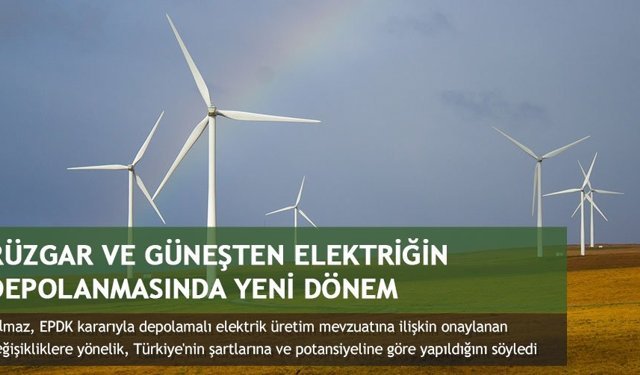 Rüzgar ve güneşten elektriğin depolanmasında yeni dönem