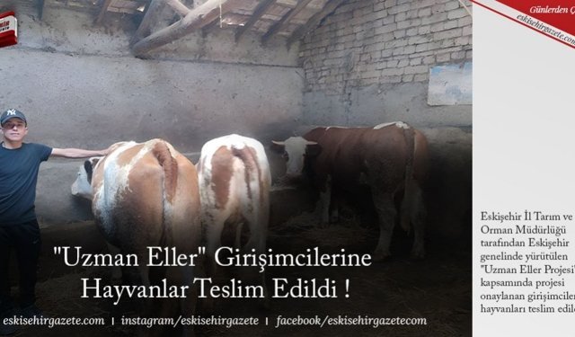 "Uzman Eller" Girişimcilerine  Hayvanlar Teslim Edildi !