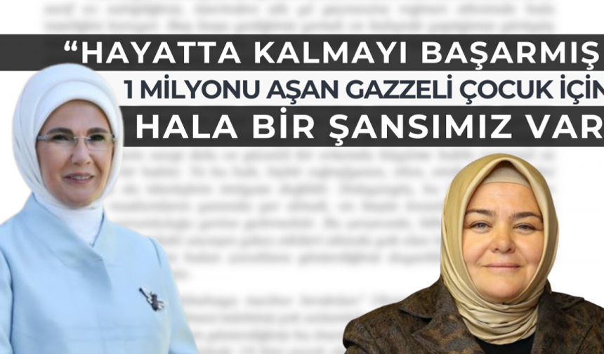Gürcan : “Biz de bu güçlü mesajı destekliyoruz”